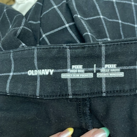 Pixie High Rise plaid pant petite - Picture 4 of 5